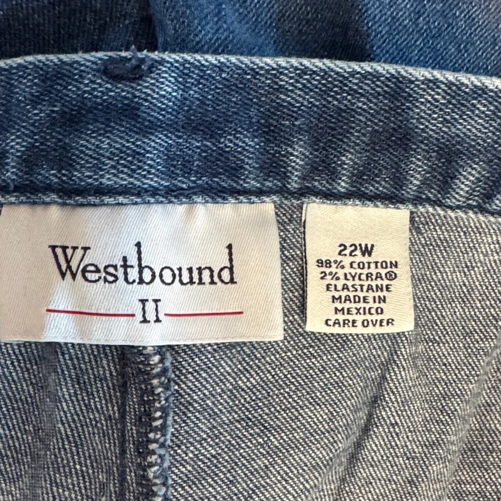Westbound Indigo Straight Leg Jeans size 22W